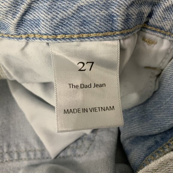 Willow And Root The Dad Jean Light Wash Distressed Relaxed Fit Jeans 27 - Picture 6 of 7